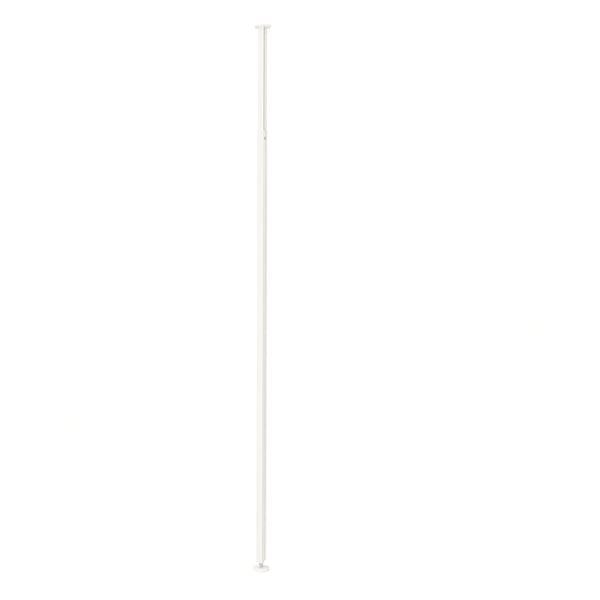 A white ELVARLI adjustable storage post made of recycled aluminium.