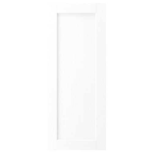 White ENKÖPING cabinet door, classic style with subtle wood texture, rectangular shape.
