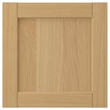 Fors oak cabinet door, warm, square, bevelled.