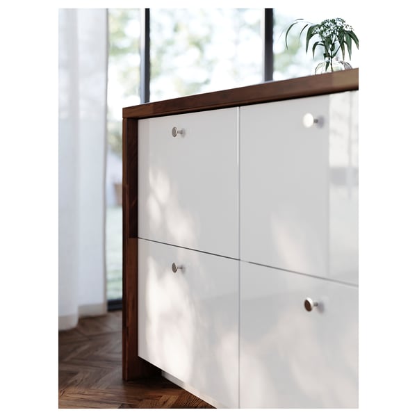 KARLBY Custom made worktop, walnut/veneer, 45.1-63.5x3.8 cm