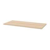 LAGKAPTEN, wooden table top, light brown, rectangular, flat surface.