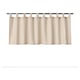 LENDA curtains in beige, made from recycled cotton, with decorative tab tops for a classic look.