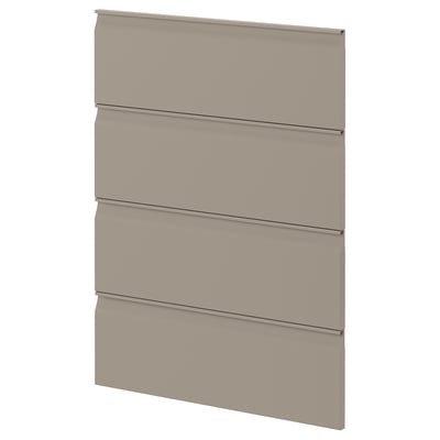 METOD kitchen cabinet, grey-beige, modern design, with integrated handle, matte finish.