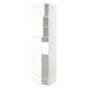 White METOD kitchen cabinet with adjustable shelves, modern design.