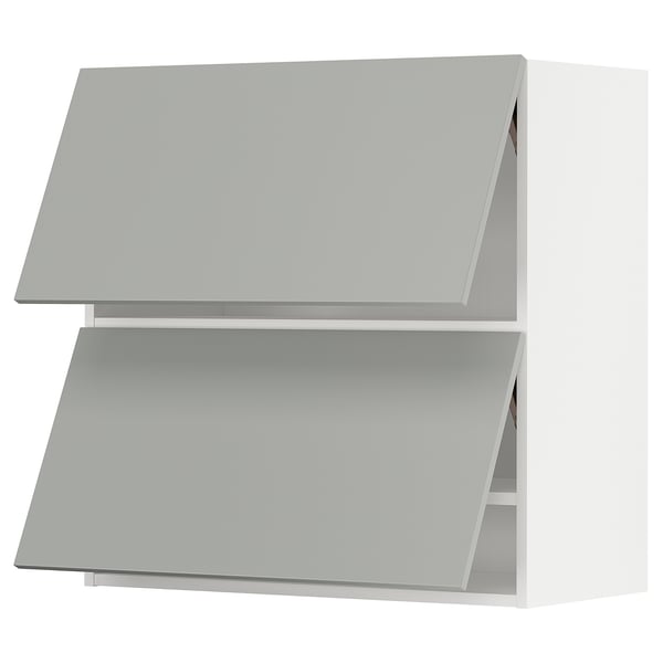 Modern light grey METOD kitchen unit, rectangular, sleek doors & clean lines.