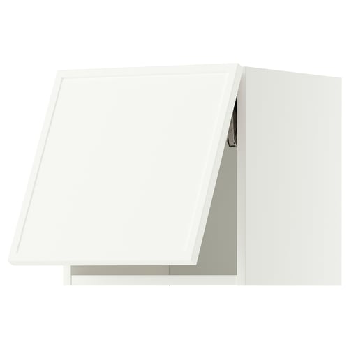 METOD Wall cabinet horizontal, white/Aspudden matt white, 40x40 cm