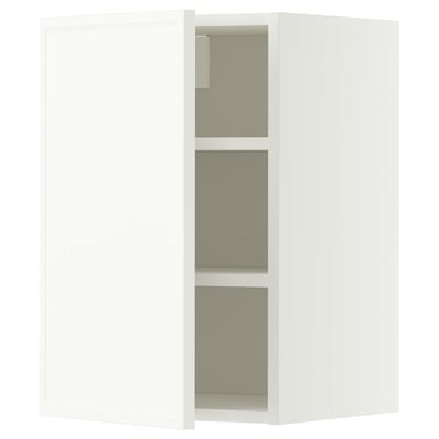 METOD Wall cabinet with shelves, white/Aspudden matt white, 40x60 cm