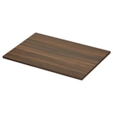 TOLKEN countertop, warm brown, rectangular, sleek, medium wood grain design.