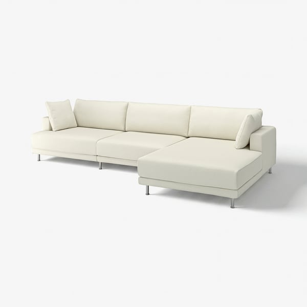 UPPÅKRA ivory sectional sofa, modern design, clean lines, comfortable cushions.