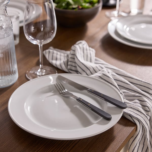 VARDAGEN Plate, white, 27 cm