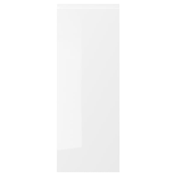 VOXTORP: modern white gloss kitchen cabinet, sleek design, high-gloss surface, easy-care finish.