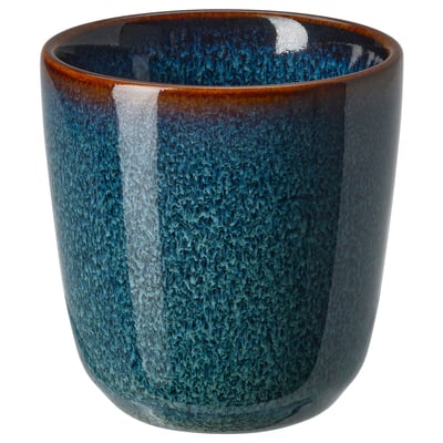 Чаша GLADELIG, морской синий, керамогранит, круглая форма, глазурованная отделка.