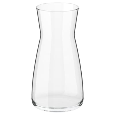 КАРАФФ стеклянный графин, прозрачный, цилиндрической формы с узкой талией, универсальный для напитков или цветов.