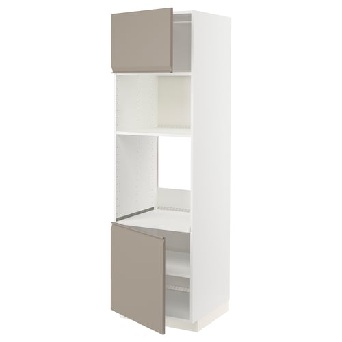 Кухонный гарнитур Ikea METOD, белый, матово-серые двери, современный дизайн.
