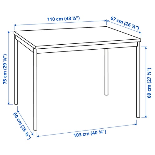 Иллюстрация с размерами для товара: SANDSBERG.