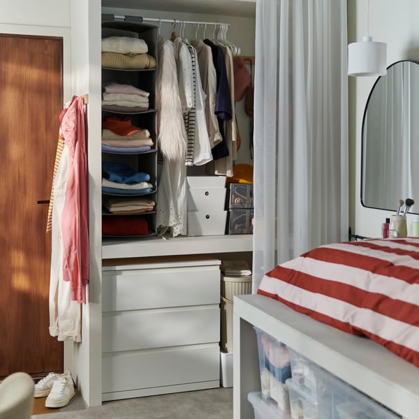 STORKLINTA Комод с 3 ящиками, белый, 70x50x75 см