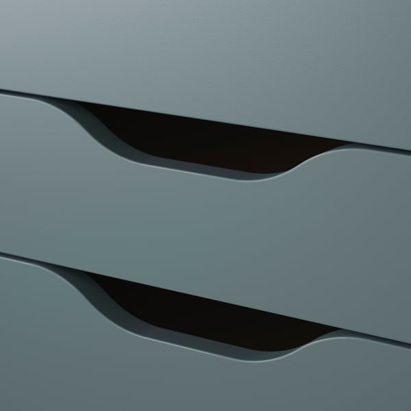 ALEX مكتب, رمادي- تركواز, 100x48 سم