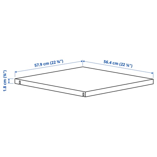 ALTARLIDEN رف, أبيض, 60x62 سم