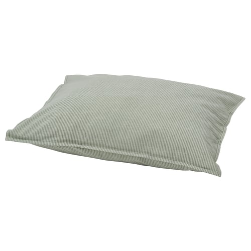 BERGPALM غطاء مخدة, أخضر/مخطط, 50x60 سم