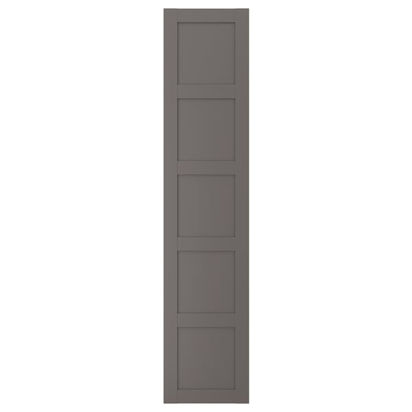 BERGSBO باب, رمادي غامق, 50x229 سم