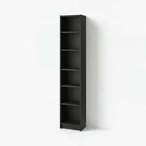 BILLY مكتبة, أسود شكل السنديان, 40x28x202 سم