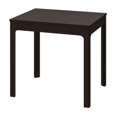 EKEDALEN طاولة قابلة للتمديد, بني غامق, ‎80/120x70 سم‏
