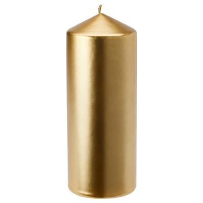 FENOMEN شمع قالب غير معطر, لون ذهبي, 19 سم
