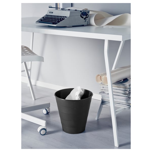 FNISS حاوية نفايات, أسود, 10 ل