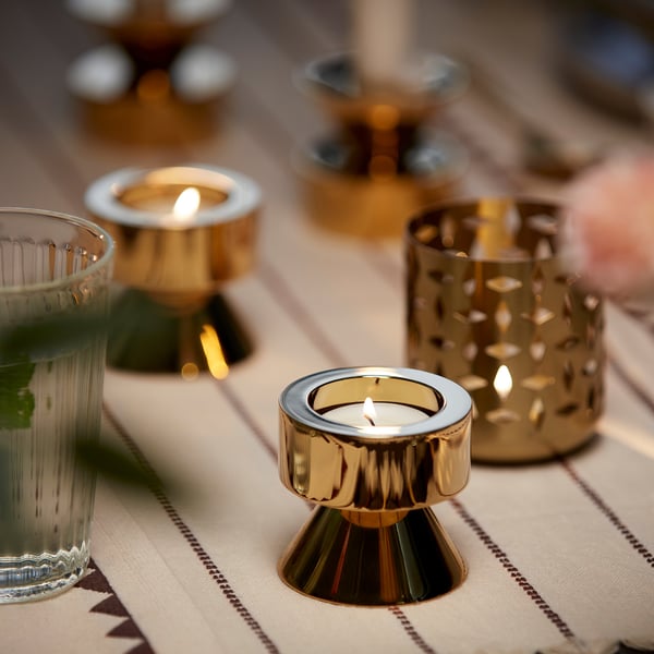 GOKVÄLLÅ شمع صغير معطّر, خشب صندل وباتشولي, 3.5 س