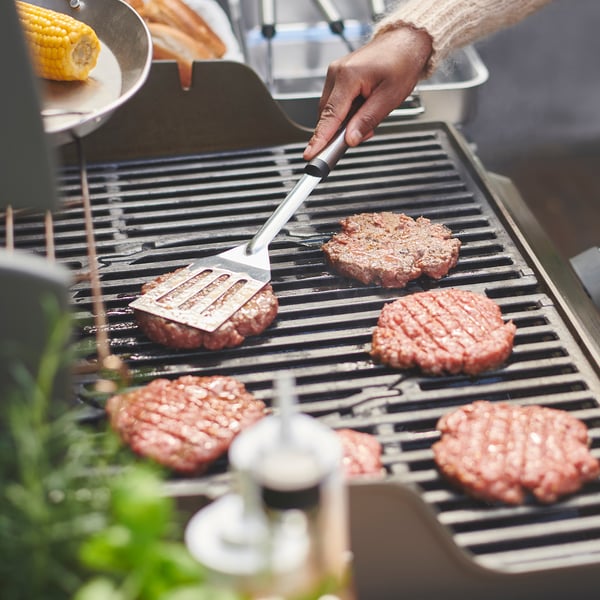 GRILLTIDER طقم أدوات شواء من قطعتين, ستينلس ستيل