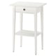 HEMNES طاولة سرير, أبيض, ‎46x35 سم‏