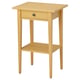 HEMNES طاولة سرير, طلاء أصفر, 46x35 سم