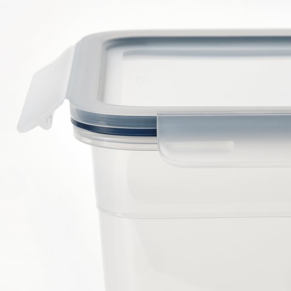 IKEA 365+ حافظة طعام بغطاء, مستطيل/بلاستيك, 10.6 ل