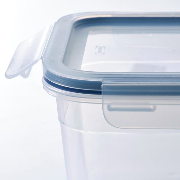 IKEA 365+ حافظة طعام بغطاء, مربّع/بلاستيك, 1.4 ل