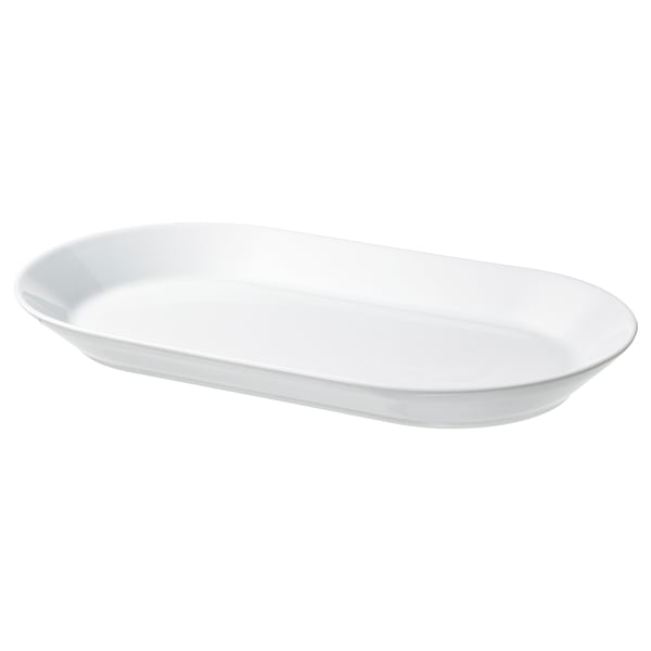 IKEA 365+ طبق تقديم, أبيض, 38x22 سم