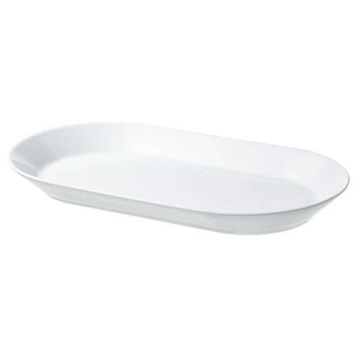 IKEA 365+ طبق تقديم, أبيض, 38x22 سم