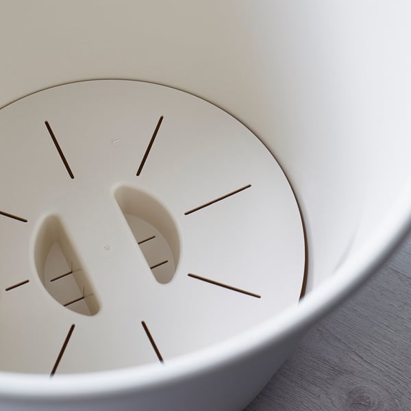 IKEA PS FEJÖ آنية نباتات ذاتية السقي, أبيض, 32 سم