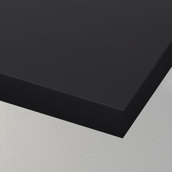 LACK رف حائط, أسود-بني, 110x26 سم