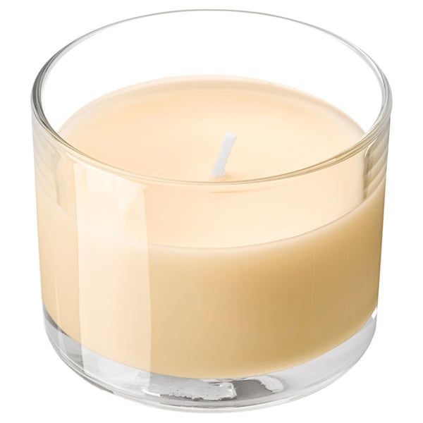 LOTSFÅGEL شمعة معطرة في كأس, خوخ برتقالي فاتح, 20 س