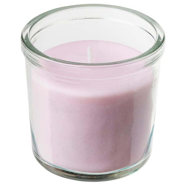 LUGNARE شمعة معطرة في كأس, ياسمين/زهري, 20 س