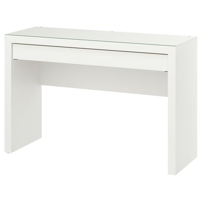 MALM طاولة زينة, أبيض, ‎120x41x78 سم‏