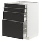 METOD / MAXIMERA خزانة قاعدة 4 واجهات/4 أدراج