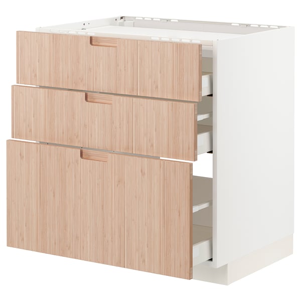 METOD / MAXIMERA خزانة قاعدة لموقد/3 واجهات/3 أدراج