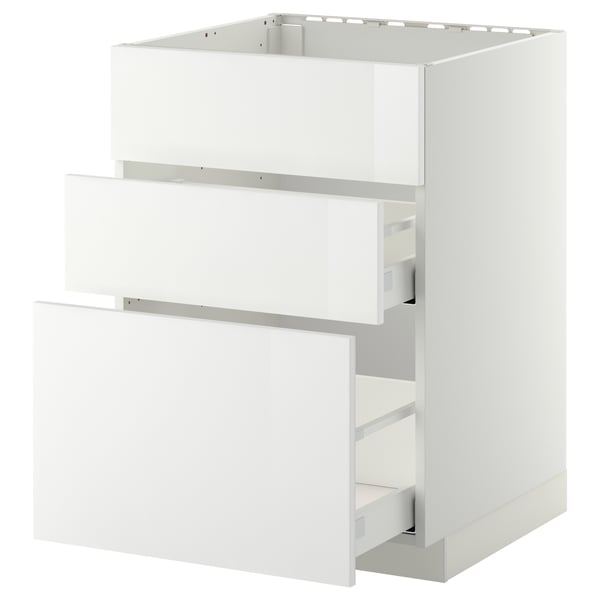 METOD / MAXIMERA خزانة قاعدة لحوض+3 واجهات/2أدراج