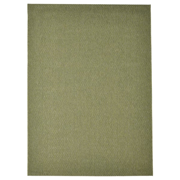 MORUM سجادة بغزل مسطّح، داخلي/خارجي, أخضر, 160x230 سم