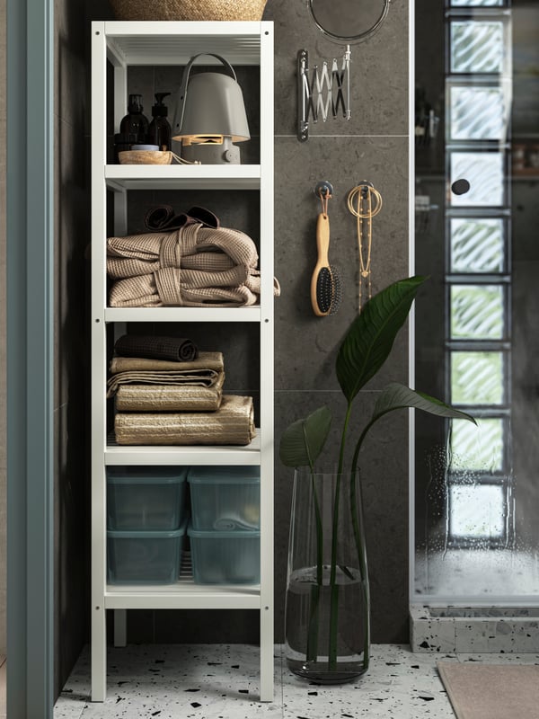 MUSKAN وحدة رفوف, أبيض, ‎37x140 سم‏