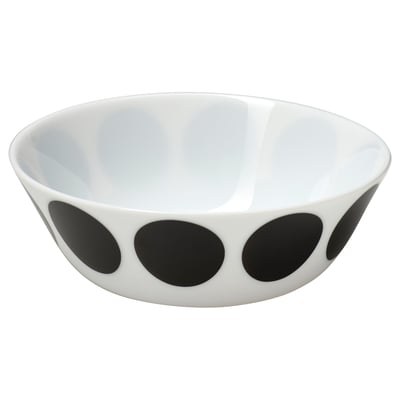 OFTAST سلطانية., أبيض أسود/نقش دائرة, 15 سم