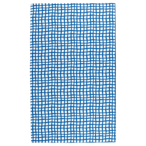 PILLERSTARR مفرش طاولة, نقش/أزرق أبيض, 145x240 سم