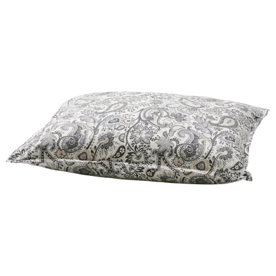 RODGERSIA غطاء مخدة, رمادي/أبيض, ‎50x60 سم‏