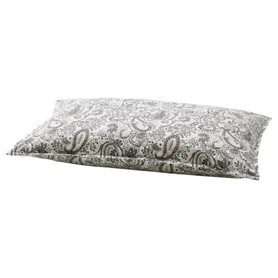 RODGERSIA غطاء مخدة, رمادي/أبيض, 50x80 سم